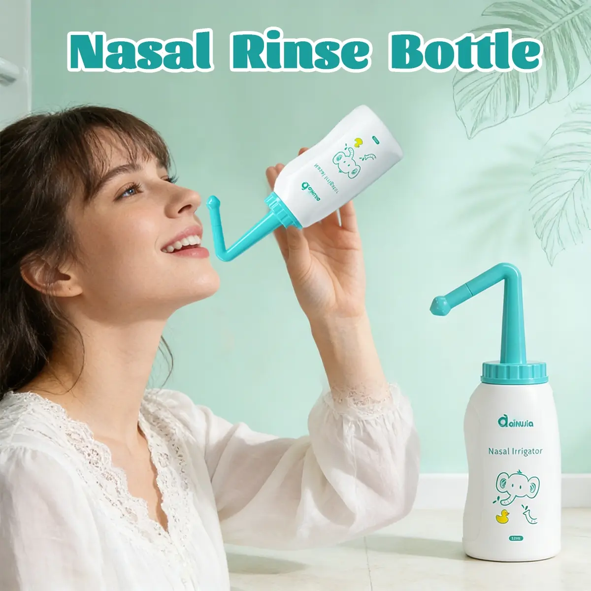 1pc 300ml Neti Pot Sinus Rinse Bottle, Pressure Nasal Irrigation Wash ...