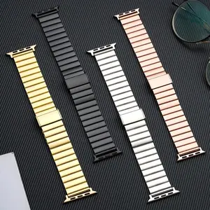Stainless Steel Watch Band, 1pc Durable Smart Watch Replacement Band, Wearable Accessories Compatible with Apple Watch Series, Smartwatch Strap