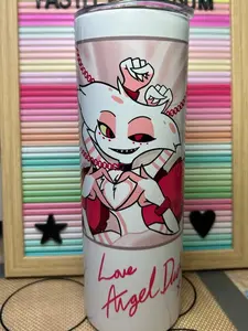 Hazbin Hotel Love Angel Dust Stainless Steel Tumbler
