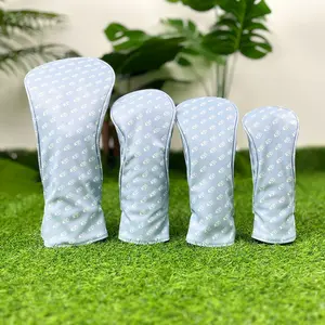 Golf Club Protective Head Covers, Drive PU Waterproof Material, Blue Utility Style, Perfect Gift for Golf Enthusiasts, Golf Accessories