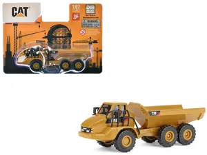 CAT Caterpillar 730 Articulated Truck Yellow 1/87 (HO) Scale Diecast Model by Diecast Masters