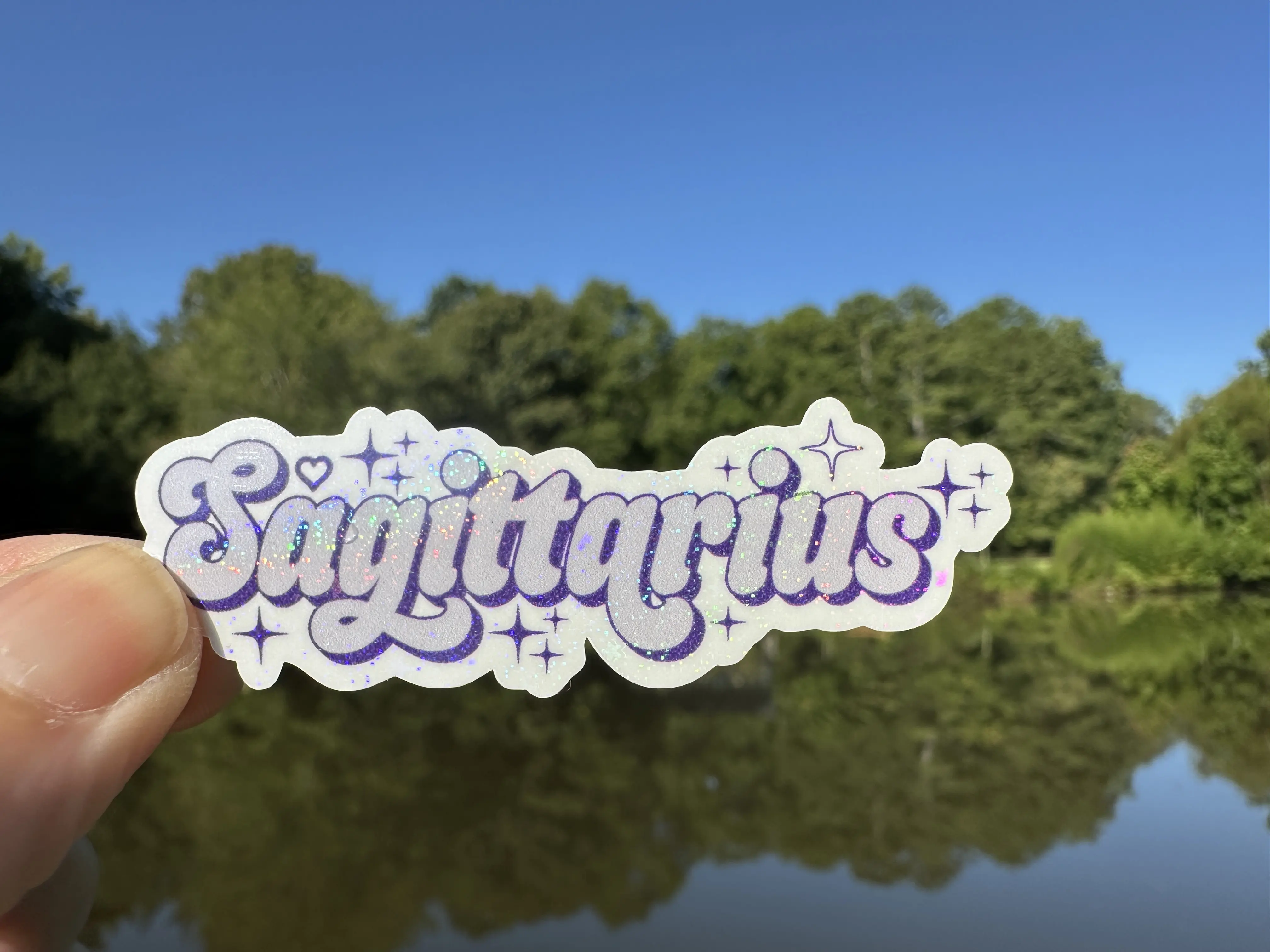 Sagittarius Sticker Zodiac Name Waterproof Permanent Adhesive My Vinyl Cut