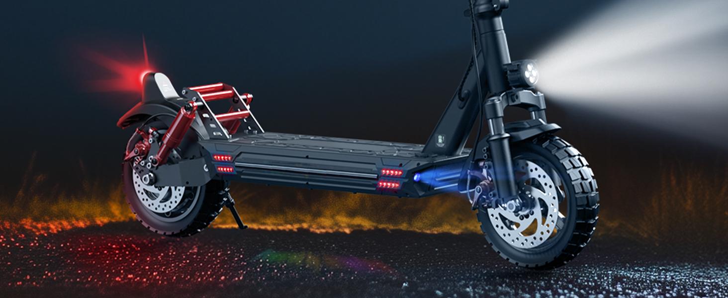 【Holiday Haul】Off-Road Electric Scooter for Adults, 2000W Motor 28 MPH Top Speed 37 Miles Long Range 11" Off-Road Pneumatic Tires, Dual Disc Brakes, Front & Rear Dual Suspension, Turn Signals & APP Control, Foldable E-Scooter with NFC Unlock 【Holiday Haul】Off-Road Electric Scooter for Adults, 2000W Motor 28 MPH Top Speed 37 Miles Long Range 11" Off-Road Pneumatic Tires, Dual Disc Brakes, Front & Rear Dual Suspension, Turn Signals & APP Control, Foldable E-Scooter with NFC Unlock