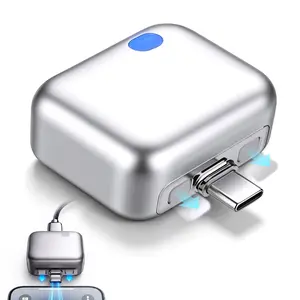 HOTSIAD 140W USB-C Battery Guard, Type-C Mechanical Physical Disconnect Auto Eject Charging Protector, Smart Auto Stop Anti Overcharge Battery Saver Compatible with iPhone 15/16/17 Series, Laptops & Tablets for Safe Overnight Charging
