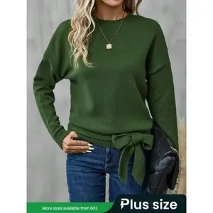 Plus Size Sweater for Women, Casual Loose-Fitting Knitwear, Fall & Winter Fashion, Comfortable and Stylish Pullover