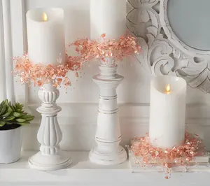 Set of 3 Seaglass Inspired Candle Rings by Valerie