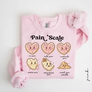 Pain Scale Nurse Valentine's Day Sweatshirt, Funny Nursing Valentine Sweater, Registered Nurse Val Day Shirt, Valentines Day Gift for Nurse