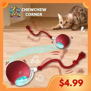 Interactive Rolling Cat Ball – Motion-Activated Toy with Chirping Sounds, Automatic Pet Teaser for Kittens & Cats