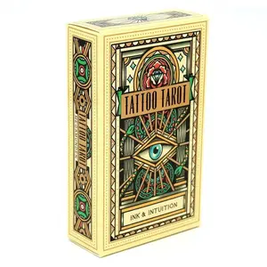 Tattoo Tarot Cards, Ink and Intuition Oracle Deck, Tabletop Game Cards, Tattoo Inspiration, Spiritual Guidance, Fun Activity, Tarot Card Decks