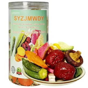 Freeze Dried Fruit & Veggie Crisps Mix, 12 Types Crunchy Snack Blend, 8.8oz (250g) Pack, Plant Based Snack Chips, Superfood Snack Mix