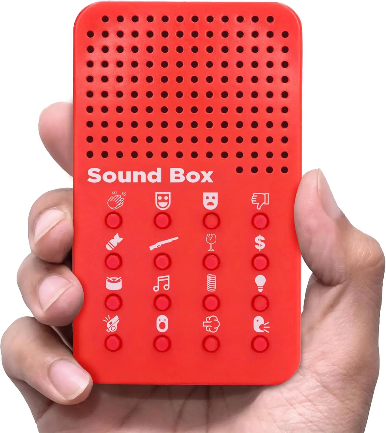 Funny Noises Machine with 16 Sound Effects - Electronic Noisemaker for Content Creators, Youtubers - Novelty Prank Item for Kids & Adults - Include Applause, Laughter, Buzzer, and More