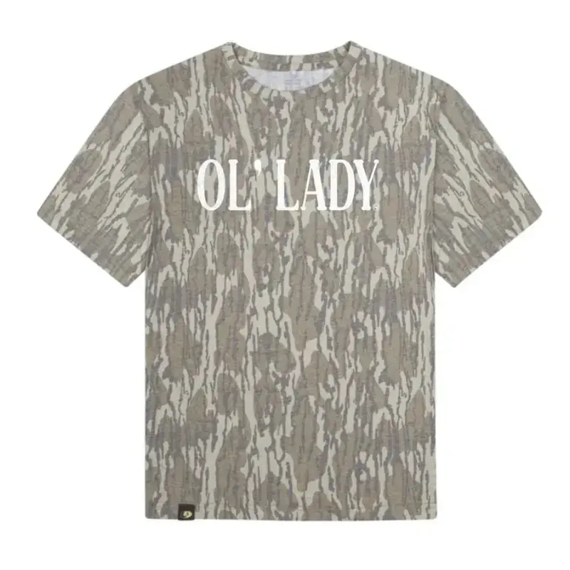 Ol'Lady Mossy Oak Camo Shirt, Bottomland Hunting T-Shirt Unisex, 3D Camouflage Tailgates Timber Days Outdoor Graphic Tee, Gift For Him Her