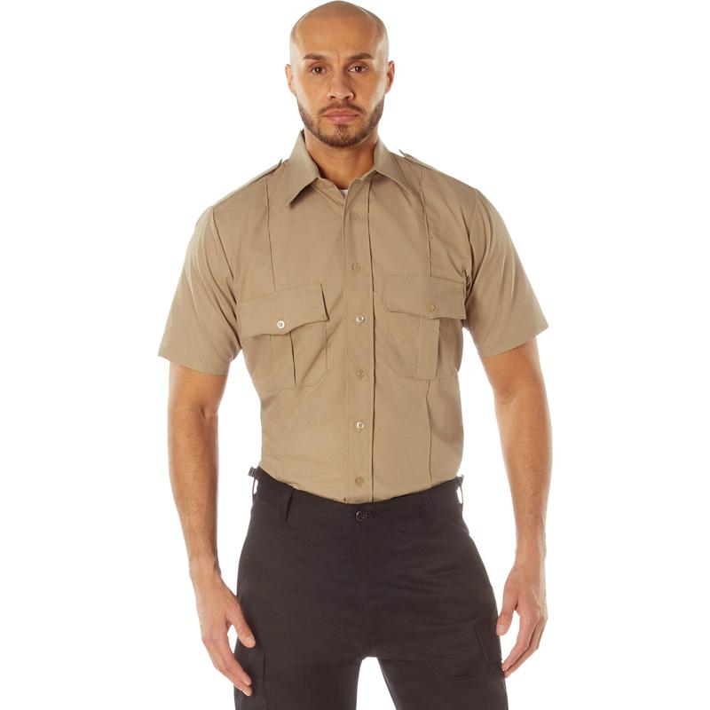 Khaki - Short Sleeve Uniform Shirt for Law Enforcement & Security Professionals
