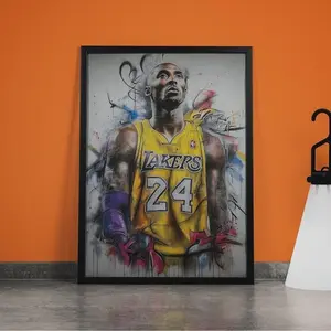 Kobe Bryant Graffiti  Print Lakers Wall Art
