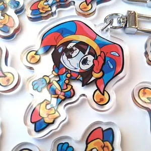 Pomni TADC Keychain | The Amazing Digital Circus Acrylic Keychain | Perfect for Backpacks, Keys and Gifts | High Quality and Customer Favorite Items