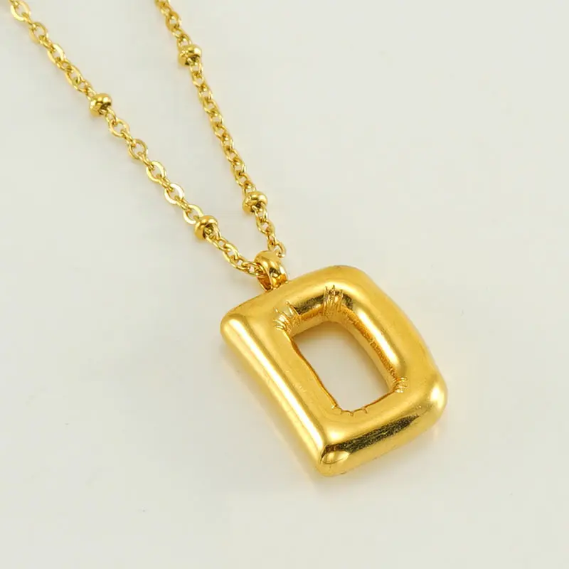 Gold D (with chain)