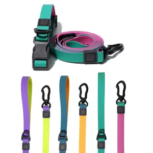 Pet Supplies Dropshipping, Waterproof Durable Chew-Resistant Dog Collar and Leash Set, Pet Collars & Leashes for Daily Walking