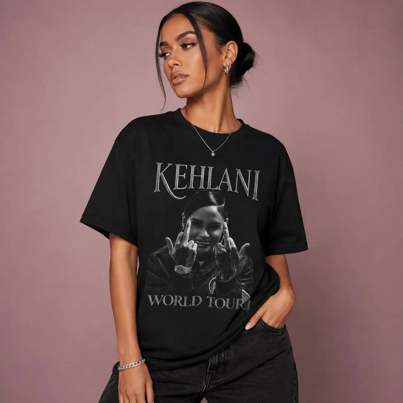 Kehlani World Tour Unisex Graphic Tee | Vintage Concert Shirt | Black Streetwear Tee | Music Tour Merch