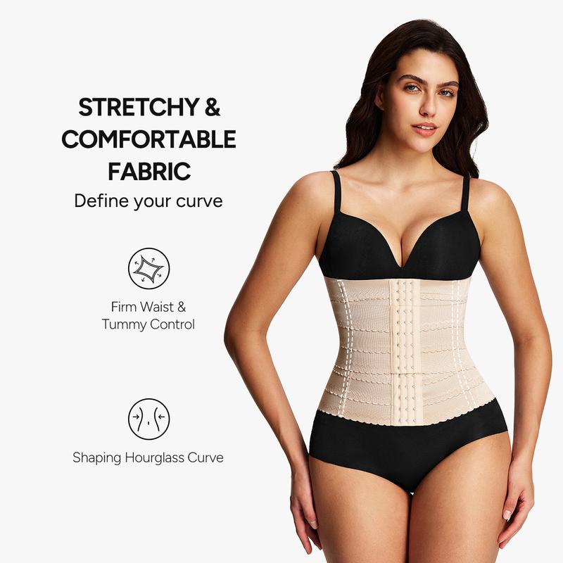 【LIVE】Nebility Women's Waist Trainer Minimalist Plain Design Compression Fajas Basic Shapewear for Firm Support