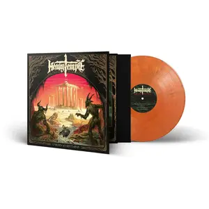 Heavy Temple - Garden of Heathens - Yellow/Red/Black Marble  [VINYL RECORD - LP] Black, Colored Vinyl, Gatefold LP Jacket, Ltd Ed, 140 Gram Vinyl, Red, Yellow