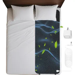 Grounding Mat for Bed, Grounding Mattress Cover Pad for Improve Sleep, Carbon Leatherette Earth Mat Grounding Pad (27 * 78inch)