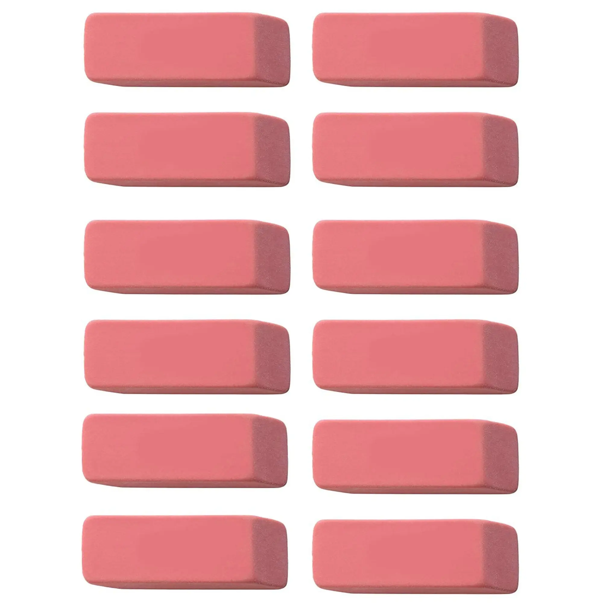 Pink Erasers, Premium Quality Latex Free Eraser, Standard Size, Perfect for School Supplies, Office & Everyday Use