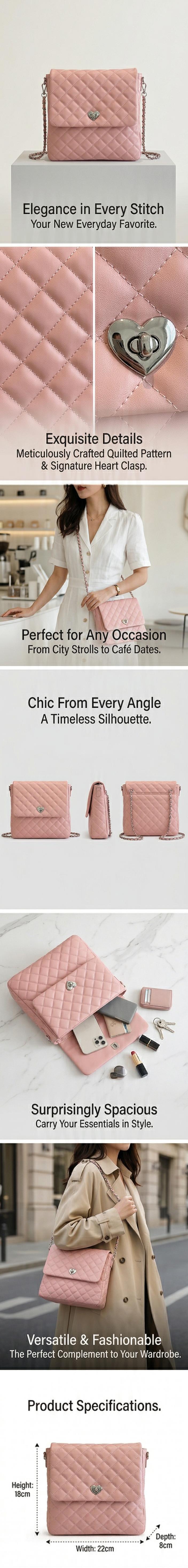 New Fashion Handbags 2026, Women's Chain Backpack, Women's Designer Handbag, Women's Purse