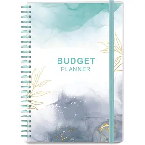 Budget Planner - Monthly Budget Book with Expense Tracker Notebook, Undated 12 Month Bill Organizer & Finance Planner to Manage Your Money, Account Book with Colorful Tabs, 5.8" x 8.5", Teal