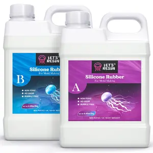 140oz Translucent Clear Mold Making Silicone-Mixing Ratio 1:1-Molding Silicone for Resin Molds,Silicone Molds Maker DIY Manual Making - LET'S RESIN