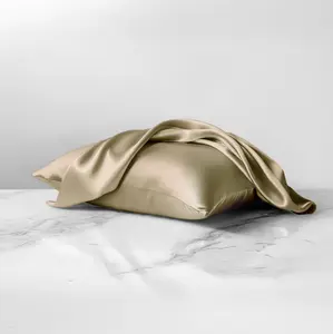 Gold 100% silk pillowcases infused with copper