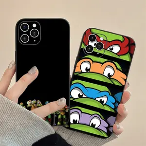 Teenages-mutant-Ninjas-Turtles Phone Case For Iphone 16 15 11 13 14 Pro Max   Plus X  Xs Max 12 Black Shell Cover Case Protection Durable phone cases