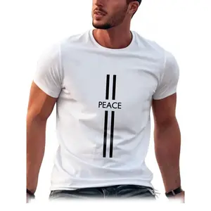 Men’s Hype Letter Print Tee - Clean Typography Graphic Crew Neck T-Shirt, Short Sleeve Drippy Streetwear Fit for Summer to Early Fall, Effortless Daily Rotation Top