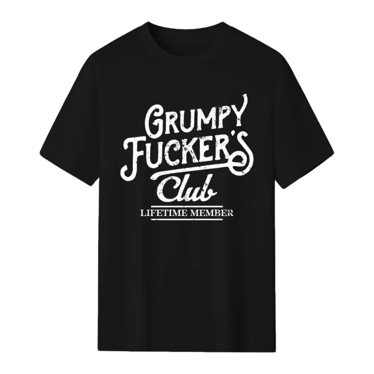 Mens Funny T Shirts Grumpy F*ckers Club Sarcastic Graphic Novelty Tee For Men Mens Funny T Shirts Cool Vintage Fashion T-Shirt Gift Classic Menswear Funny offensive Short Sleeve Novelty Tees for Guys