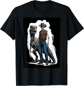 T-Rex Skeleton Paleontologist Dino Bones T-Shirt - 66B0DDV49BCG