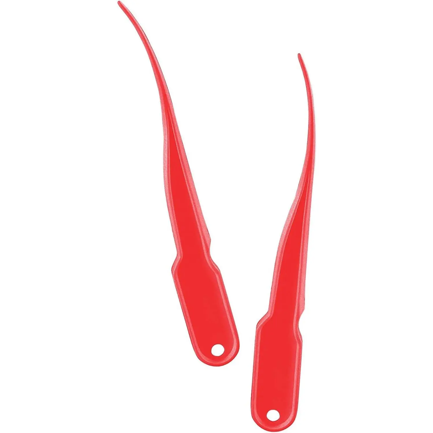 8 In Sturdy Plastic Shrimp Peeler Deveiner Cleaner, Seafood Utensil for Cooking Shrimp, Red Kitchen Gadget