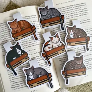 Bookish Cat Magnetic Bookmark | Reading Accessory