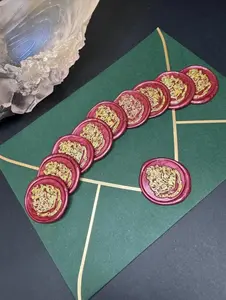 Wizarding School Peel & Stick Wax Seals SET OF 10, Invitation Wax Seal for Wedding Invites, Party Invites, Guest Cards, Personal Letters