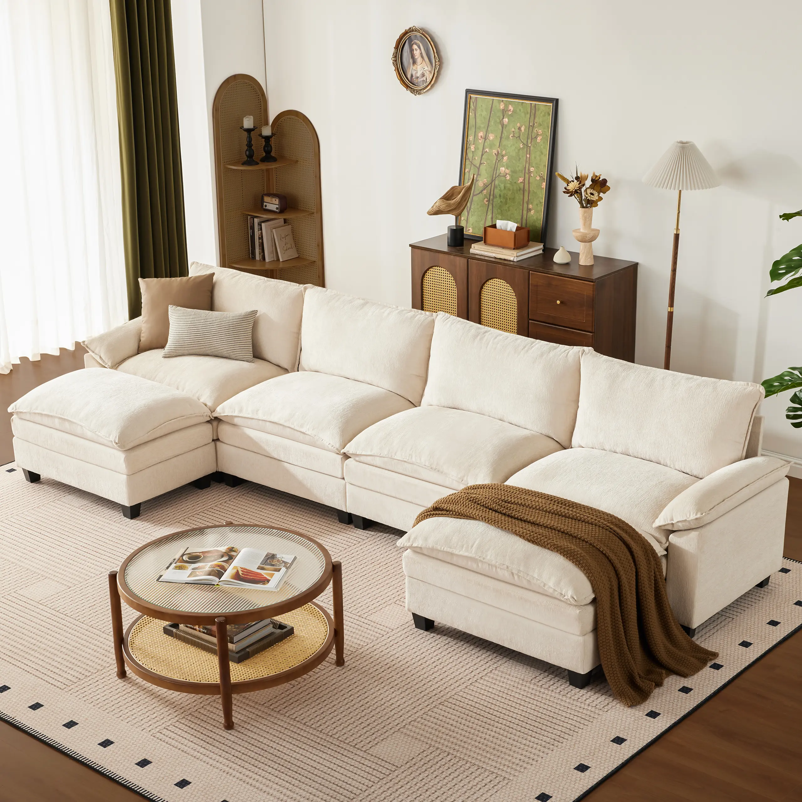 Beige-6 Seats