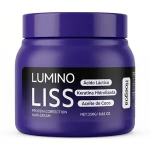 Lumino Liss Keratin Anti-Frizz Smoothing Hair Cream - Formaldehyde-Free Protein Treatment for Youth, Deep Repair, Nourishing Softening, 250g/8.8oz, Buy 1 Get 1 Free
