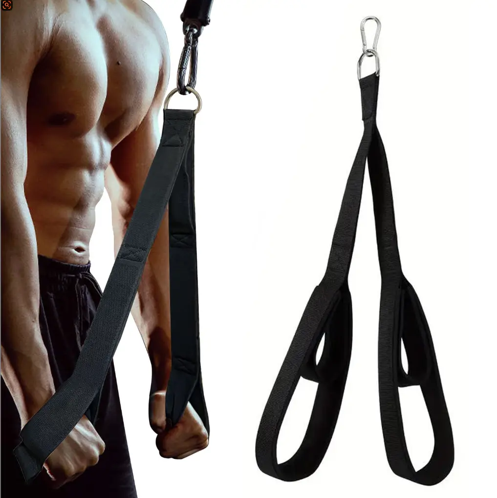 Cross-border biceps triceps rope training double-ended tension rope muscle exercise fitness  lower waist rope arm rope, gym ring, gym accessories bicep curl, Gym Equipment, Workout Band  push down Home Gym Kit Gym Belt  Hand Grips cable attachment