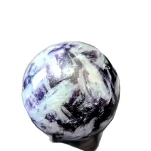 Lepidolite Mica Sphere - Purple and White Natural Crystal Ball