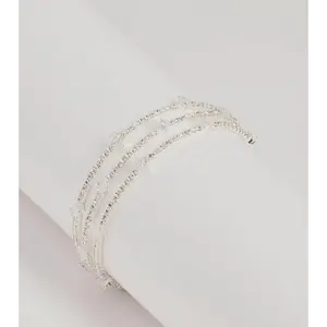 Elevated Energy Rhinestone Memory Wire Bracelet