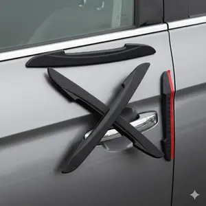 4-Pack Car door Edge guards, Universal Bumper Protection Strips, Anti-Scratch Anti-Collision Rubber Molding for cars & Suvs, Easy Install Durable Side Body trim Protector Against Scratches