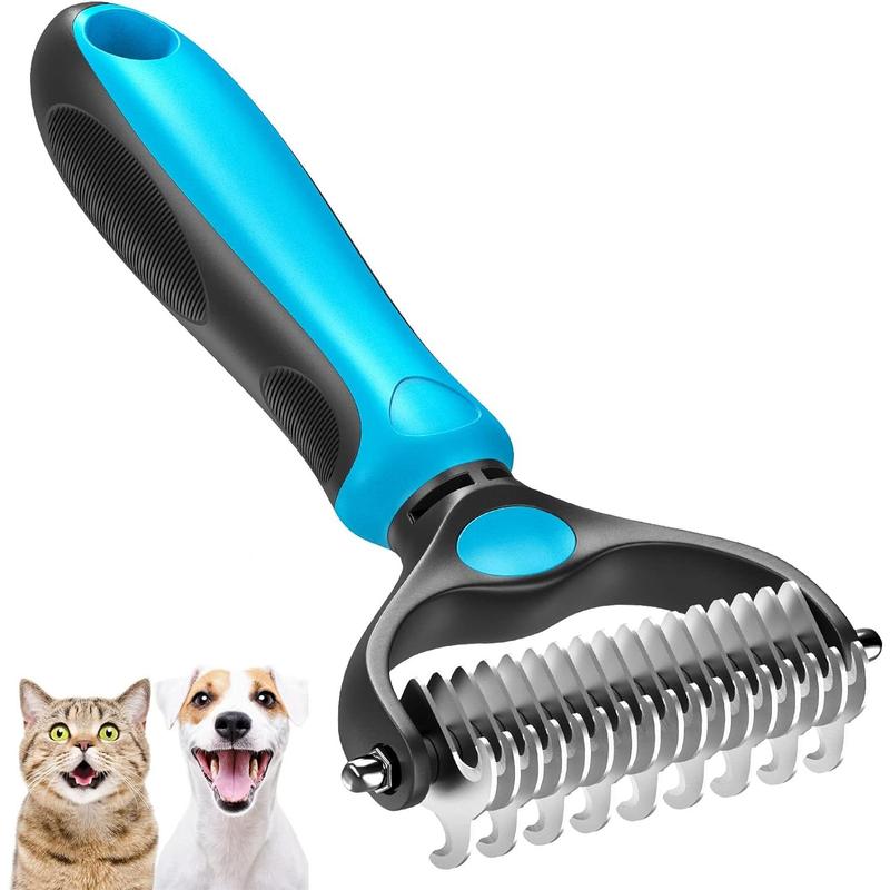 Pet Grooming Brush & Rake Tool - Removes Mats, Tangles | Dog Grooming ...