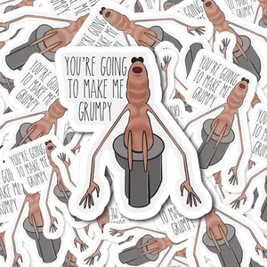 Marcus Vrchat Stickers, Marcus the Worm Sticker, VR Chat Meme Stickers, Waterproof Vinyl, Marcus stickers, Meme Trending