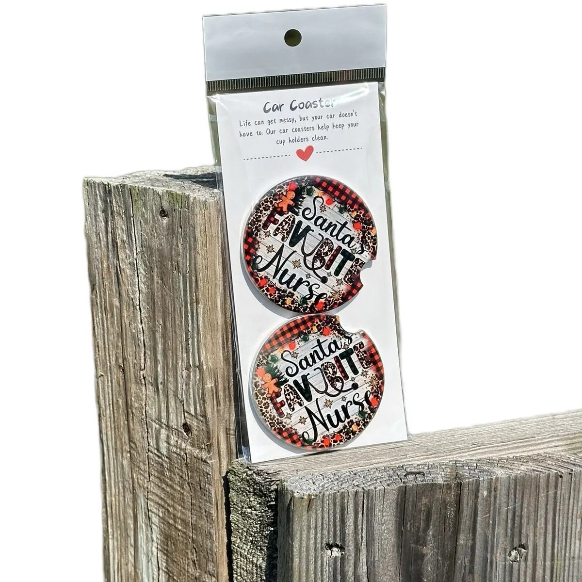 Christmas car coaster