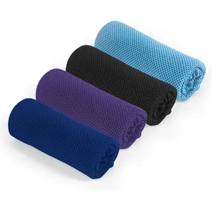 4 Pack Cooling Towel for Gym Fitness Yoga Hiking, Cool Towel Wrap for Neck Face Perfect for Hot Weather