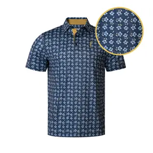 Stitched Hawaiian Casual Top with Tropical Floral Print, Polyester, Spandex, Stretch, Ideal for Island Wear