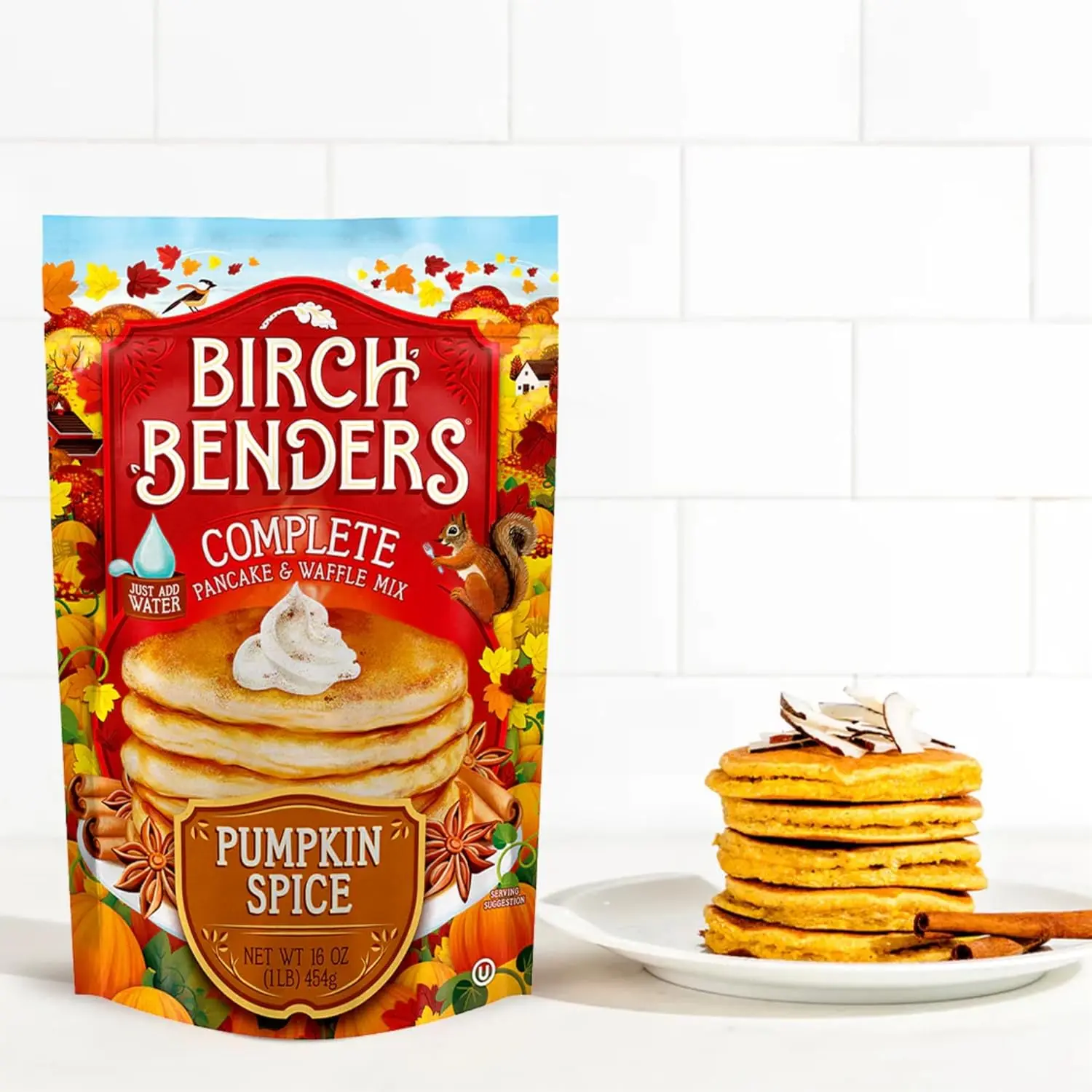 Birch Benders Pumpkin Spice Pancake & Waffle Mix, 16 oz (Pack of 1)
