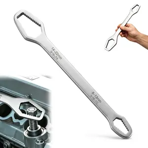 Universal Car Torx Wrench,8-22mm Self-tightening Wrench,Double-head Torx Spanner,Non-Slip Multi-function Wrench for Most Nuts & Bolts Repair,Professional Car Assembly & Disassembly Tool